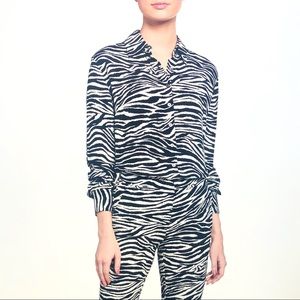 NWT Derek Lam 10 Crosby Kosma Slim Button Down